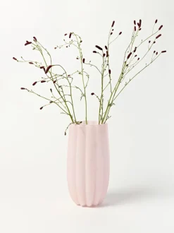 Jarrón de vidrio soplado Melon, 38 cm