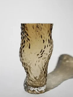 Jarrón de vidrio soplado Ostrea Rock, 30 cm