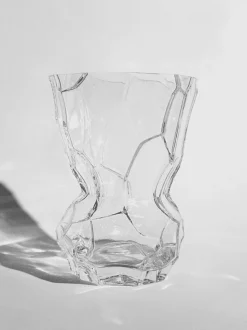 Jarrón de vidrio soplado Reflection, 30 cm