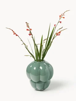 Jarrón de vidrio soplado Uva, 28 cm