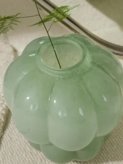 Jarrón de vidrio soplado Uva, 22 cm