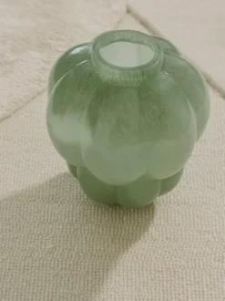 Jarrón de vidrio soplado Uva, 22 cm