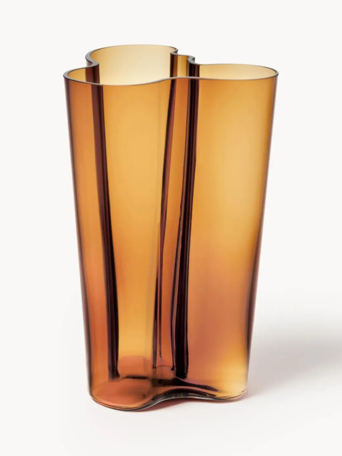 Jarrón soplado artesanalmente Alvar Aalto, 25 cm