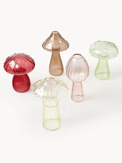 Jarrones de vidrio Mushroom, 5 uds.