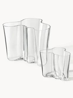 Jarrones soplados artesanalmente Alvar Aalto, 2 uds.