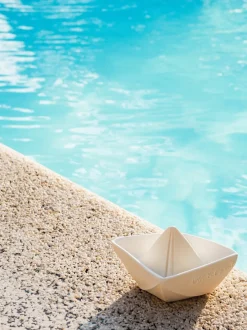 Juguete de baño artesanal Origami Boat