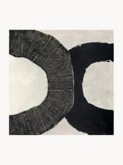 Lienzo pintado a mano Black Circles