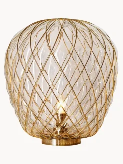 Lámpara de mesa artesanal grande regulable Pinecone