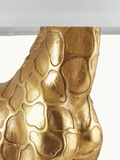 Lámpara de mesa de diseño grande con pantalla de lino Epigaea