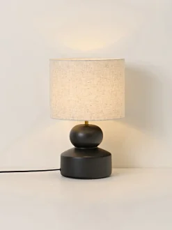 Lámpara de mesa grande de cerámica Georgina