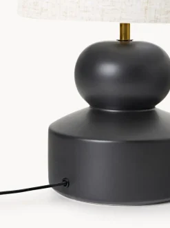 Lámpara de mesa grande de cerámica Georgina