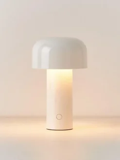 Lámpara de mesa LED pequeña regulable Bellhop, portátil