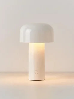 Lámpara de mesa LED pequeña regulable Bellhop, portátil