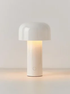 Lámpara de mesa LED pequeña regulable Bellhop, portátil
