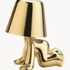 Lámpara de mesa LED pequeña regulable Golden Brothers Ron