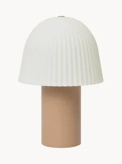 Lámpara de mesa LED pequeña regulable Frill, portátil