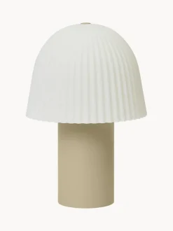 Lámpara de mesa LED pequeña regulable Frill, portátil