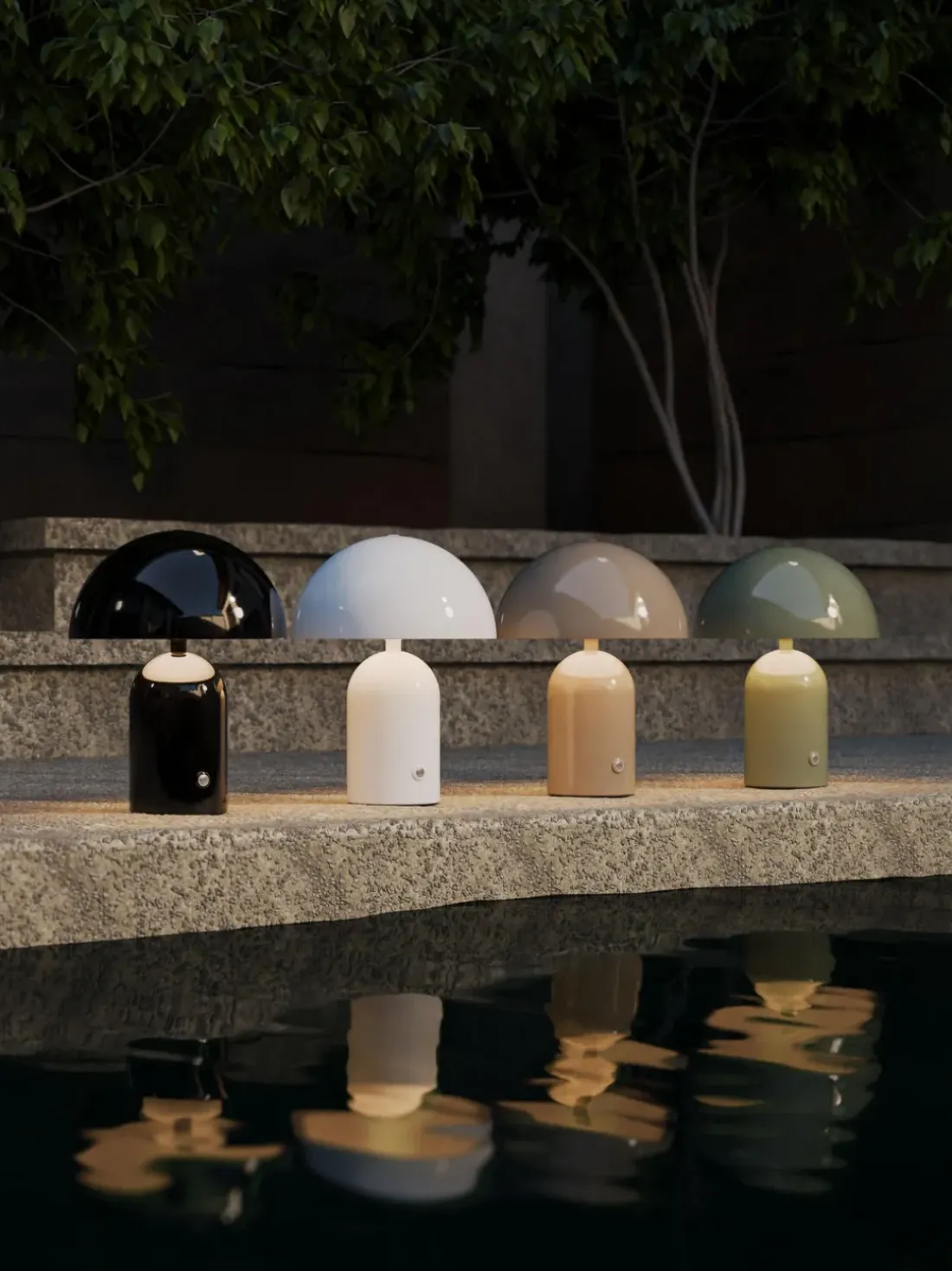 Lámpara de mesa LED pequeña regulable Walter, portátil