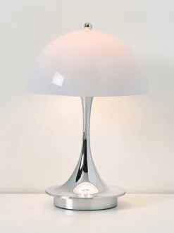 Lámpara de mesa LED regulable Panthella 160, diseño Verner Panton