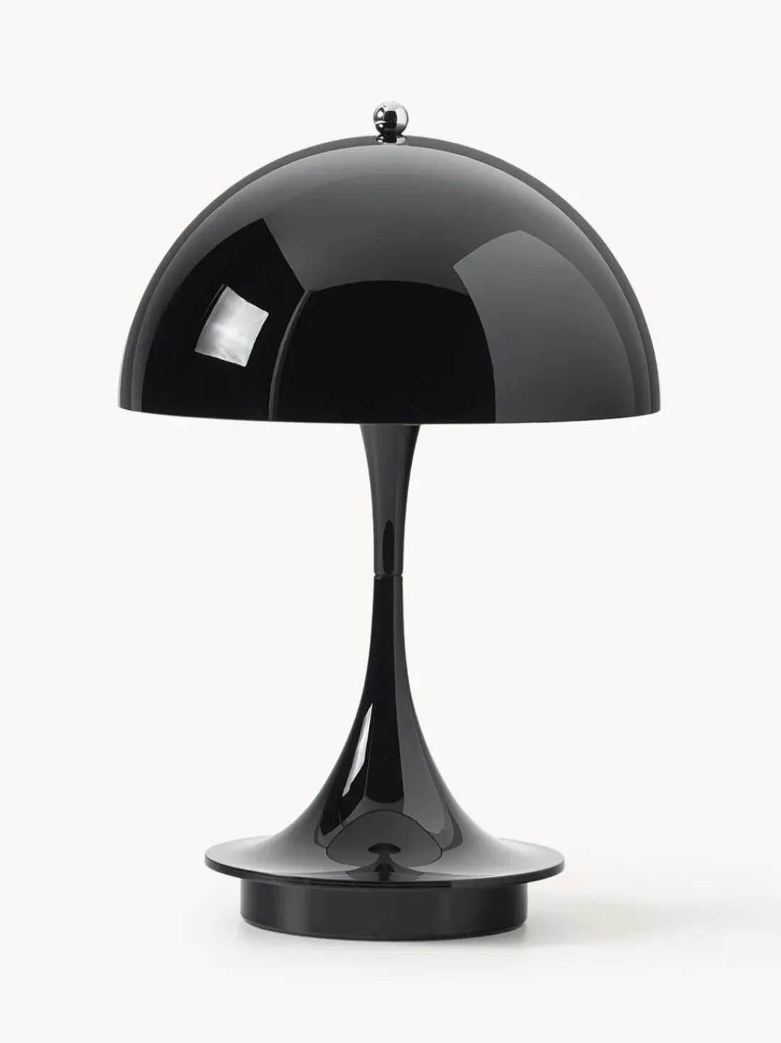Lámpara de mesa LED regulable Panthella de diseño Verner Panton, 24 cm, portátil