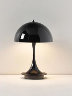 Lámpara de mesa LED regulable Panthella de diseño Verner Panton, 24 cm, portátil