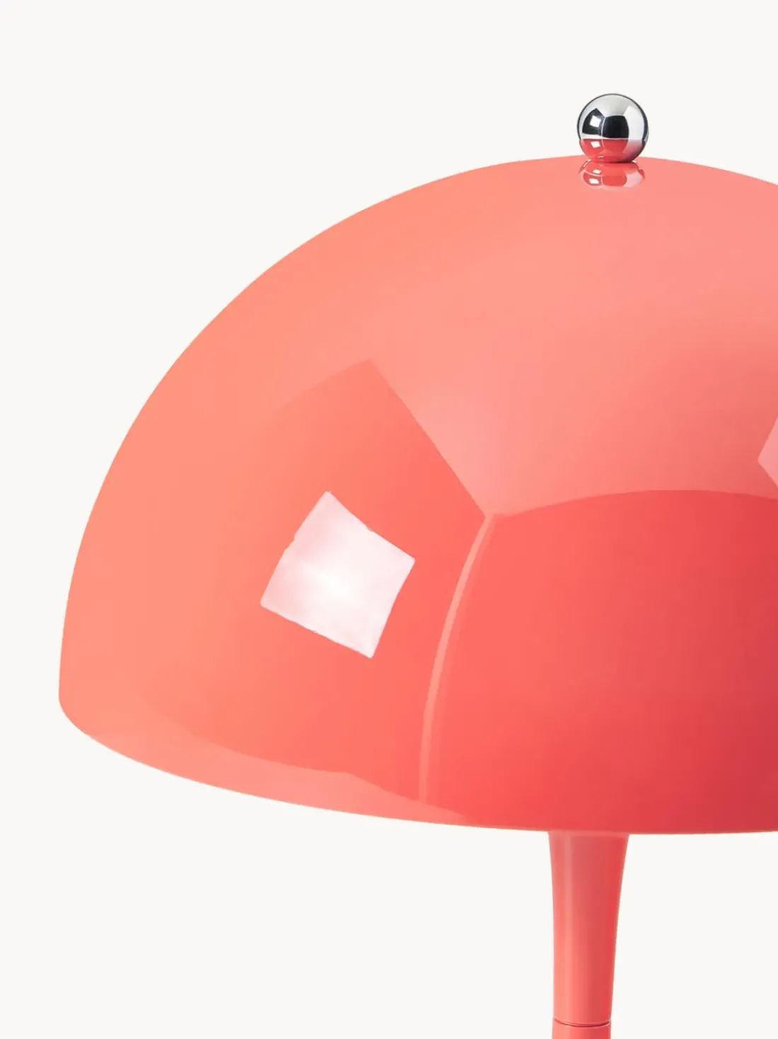 Lámpara de mesa LED regulable Panthella de diseño Verner Panton, 24 cm, portátil