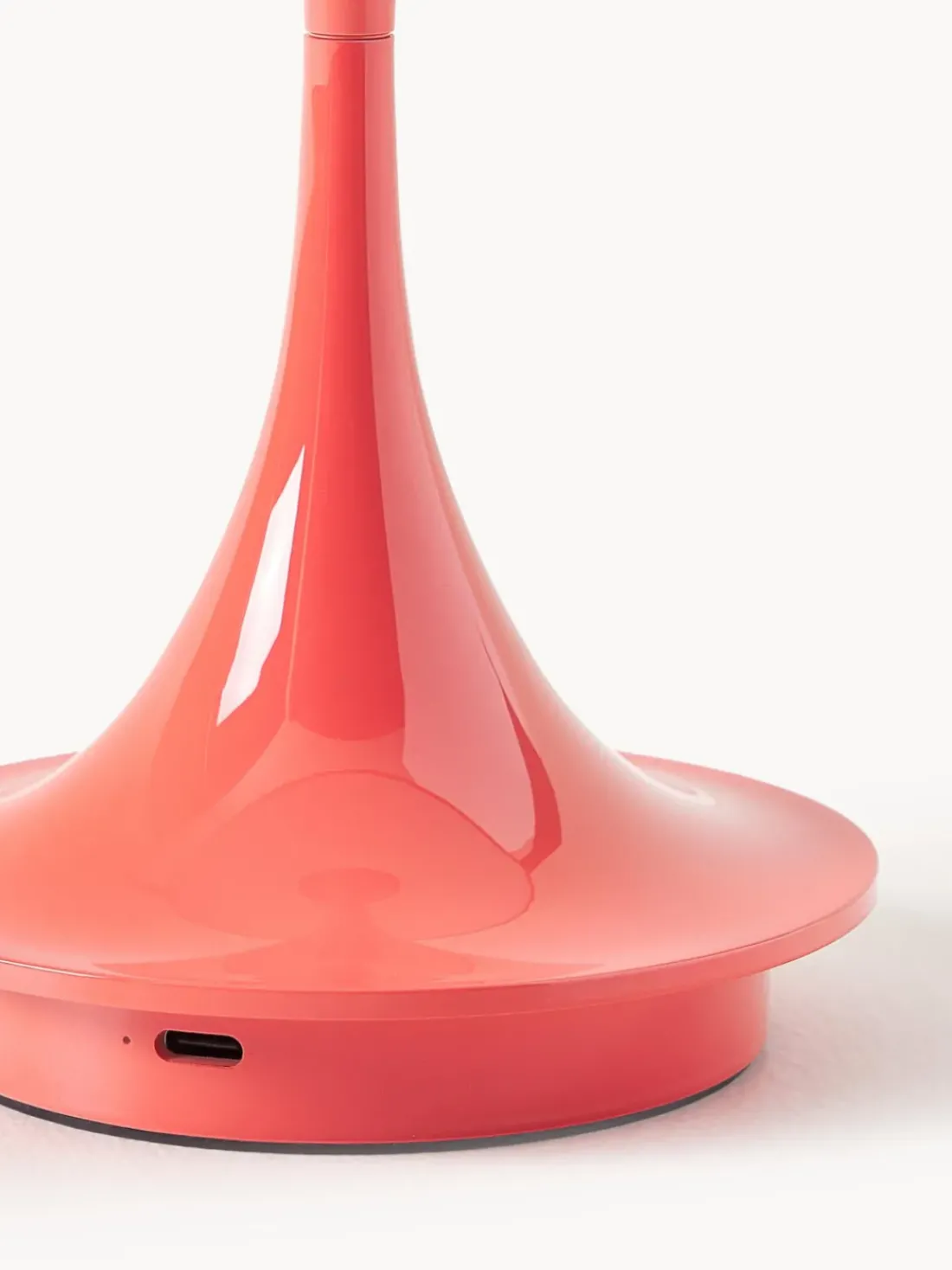 Lámpara de mesa LED regulable Panthella de diseño Verner Panton, 24 cm, portátil