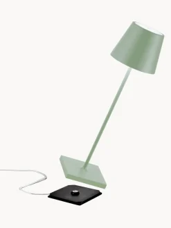 Lámpara de mesa LED regulable Poldina, portátil