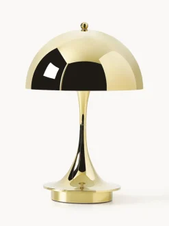 Lámpara de mesa LED regulable Panthella de diseño Verner Panton, 24 cm, portátil