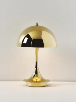 Lámpara de mesa LED regulable Panthella de diseño Verner Panton, 24 cm, portátil
