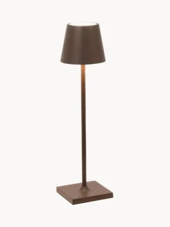 Lámpara de mesa LED regulable Poldina, portátil