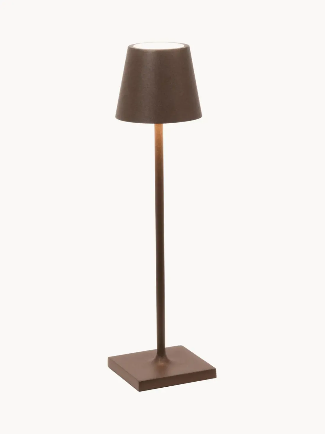 Lámpara de mesa LED regulable Poldina, portátil