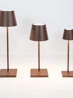 Lámpara de mesa LED regulable Poldina, portátil
