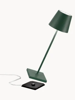 Lámpara de mesa LED regulable Poldina, portátil