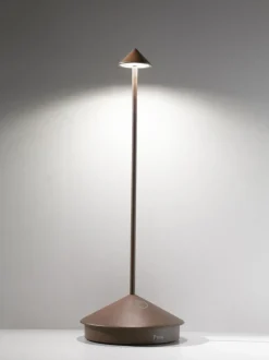 Lámpara de mesa LED regulable pequeña Pina Pro, portátil