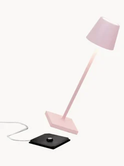 Lámpara de mesa LED regulable Poldina, portátil