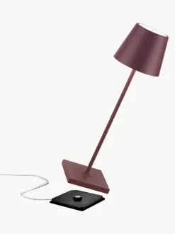 Lámpara de mesa LED regulable Poldina, portátil