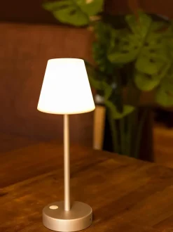 Lámpara de mesa para exterior LED regulable táctil Lola, portátil