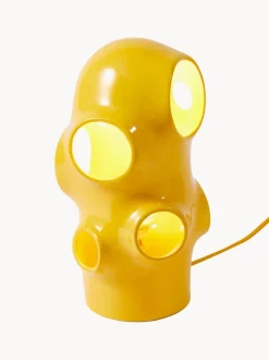 Lámpara de mesa pequeña artesanal Bulle