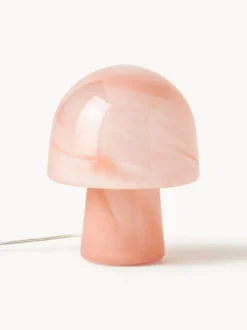 Lámpara de mesa pequeña efecto mármol Talia