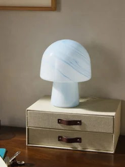 Lámpara de mesa pequeña en look mármol Talia