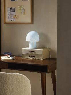 Lámpara de mesa pequeña en look mármol Talia