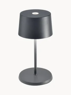 Lámpara de mesa pequeña LED regulable Olivia Pro, portátil