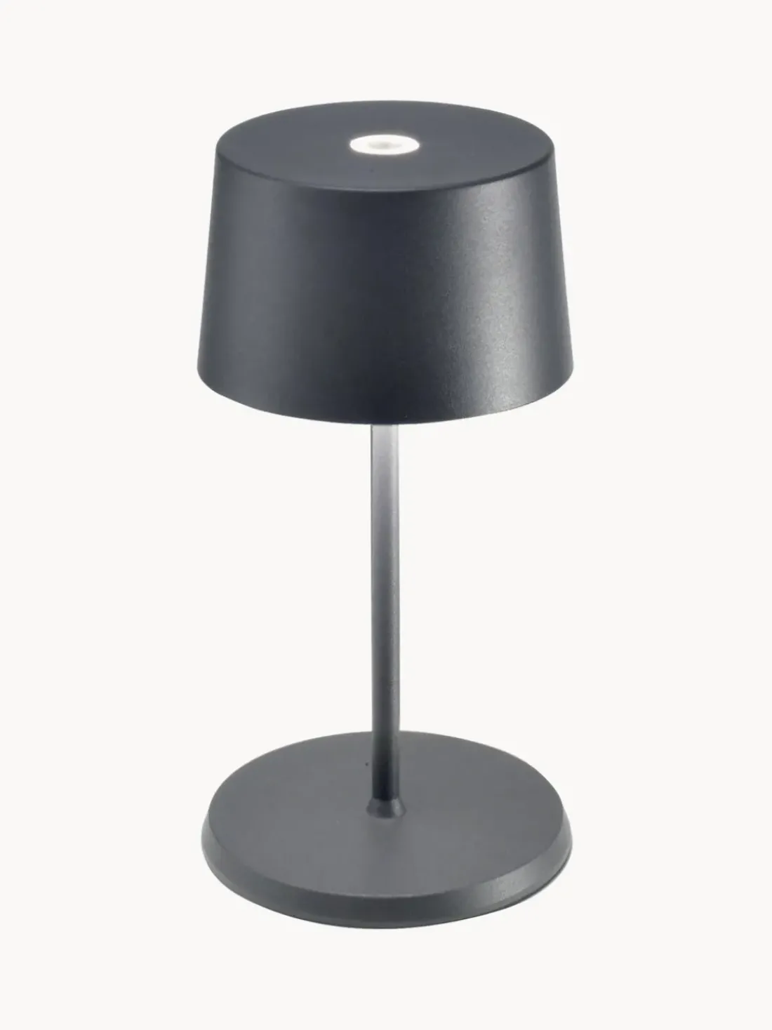 Lámpara de mesa pequeña LED regulable Olivia Pro, portátil