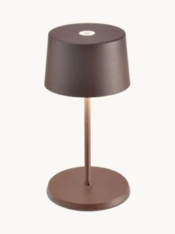 Lámpara de mesa pequeña LED regulable Olivia Pro, portátil