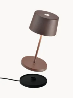 Lámpara de mesa pequeña LED regulable Olivia Pro, portátil