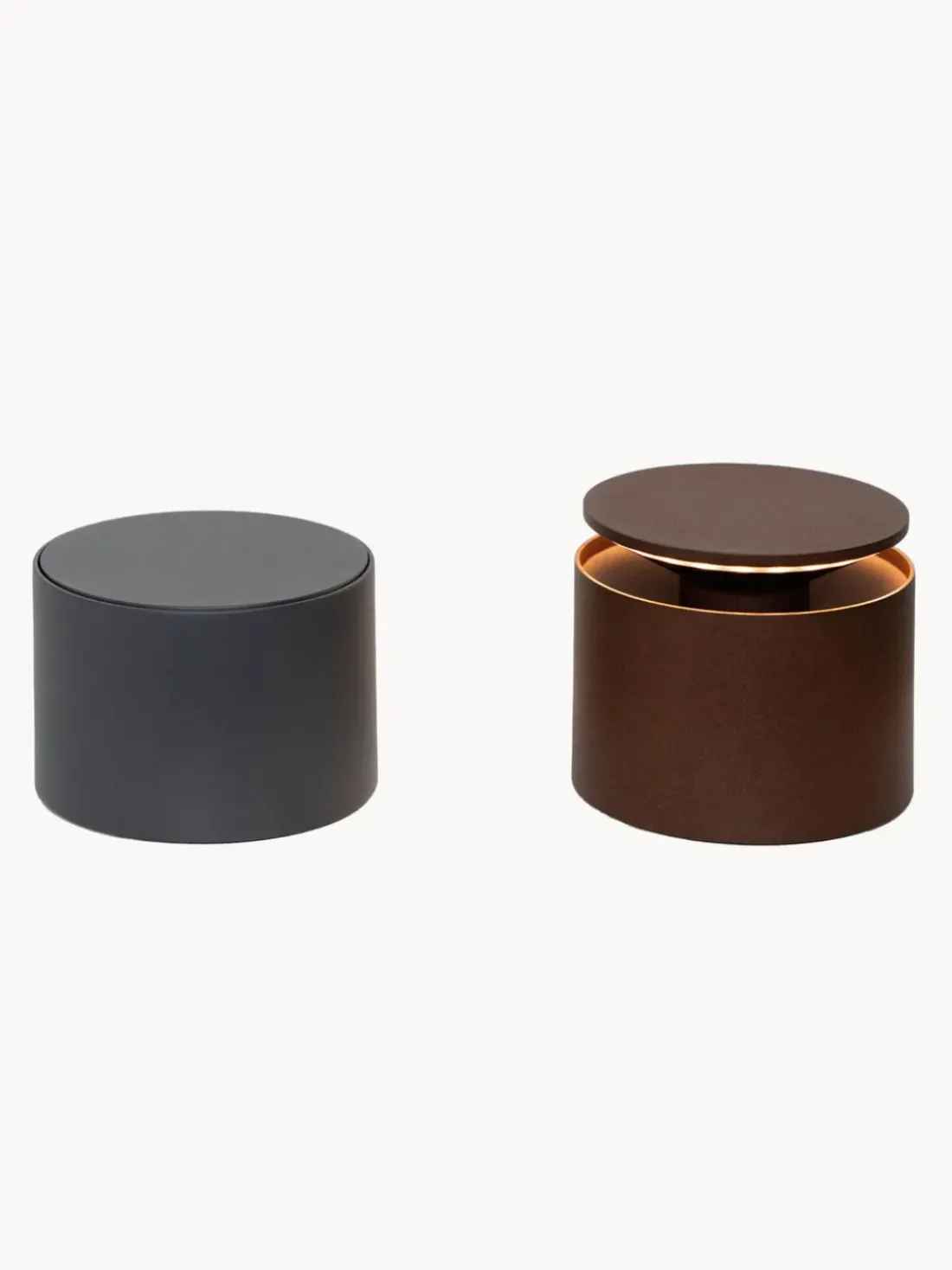 Lámpara de mesa pequeña LED regulable Push-up Pro, portátil