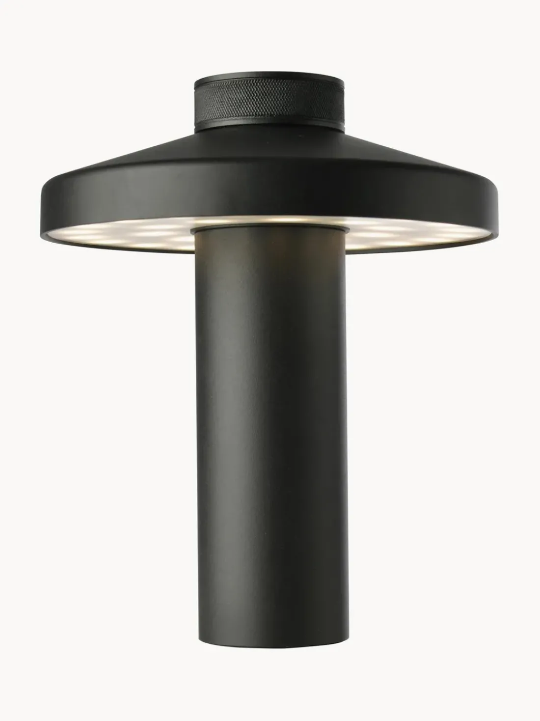 Lámpara de mesa pequeña LED regulable Turn, portátil