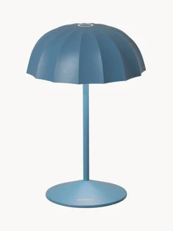 Lámpara de mesa pequeña para exterior LED regulable Ombrellino, portátil