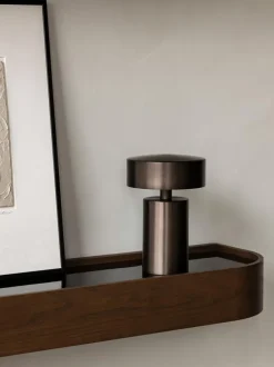 Lámpara de mesa pequeña regulable Columna, portátil